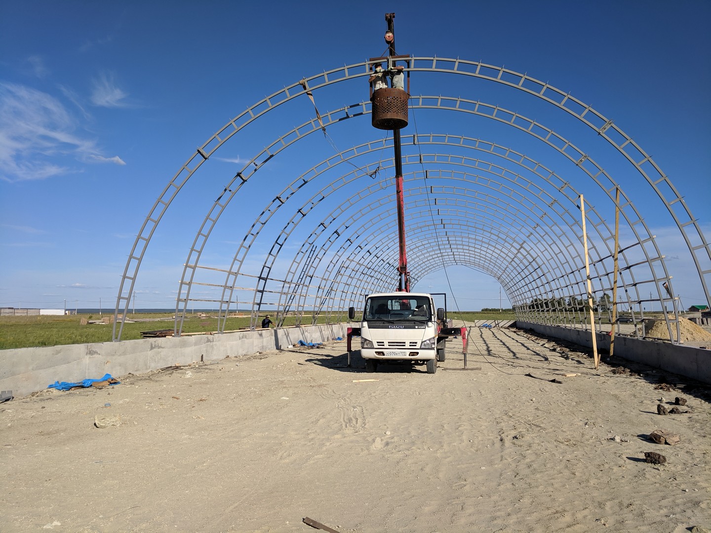 Наш первый проект ангара